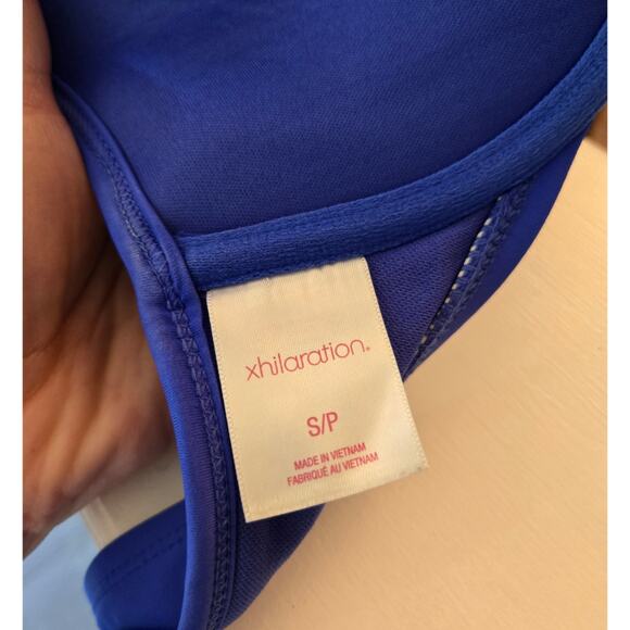 Xhilaration Blue Halter Pushup Bikini Top sz S - Picture 3 of 4